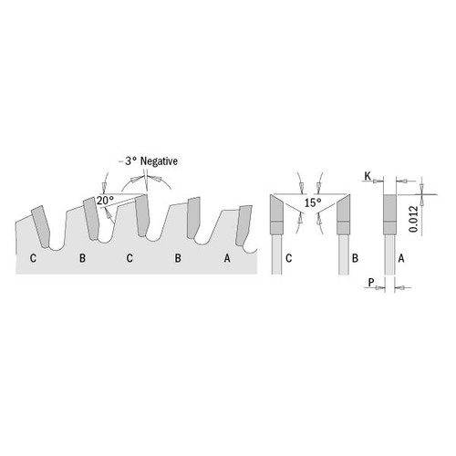 12" Super Fine Finishing Sliding Compound Blade