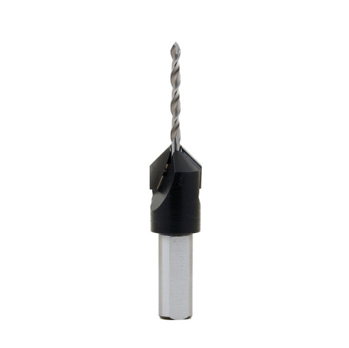 Countersink Pilot Hole Drill - 90 degree x 3mm pilot x 10mm shank x RH rotation