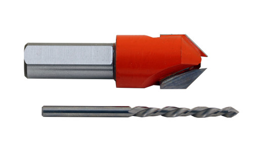 Countersink Pilot Hole Drill - 90 degree x 3mm pilot x 10mm shank x LH rotation