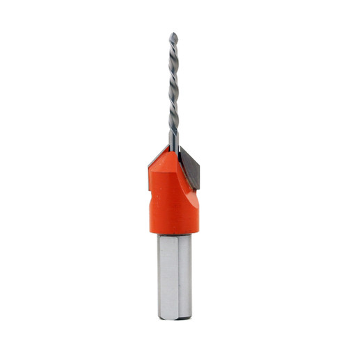 Countersink Pilot Hole Drill - 90 degree x 3mm pilot x 10mm shank x LH rotation