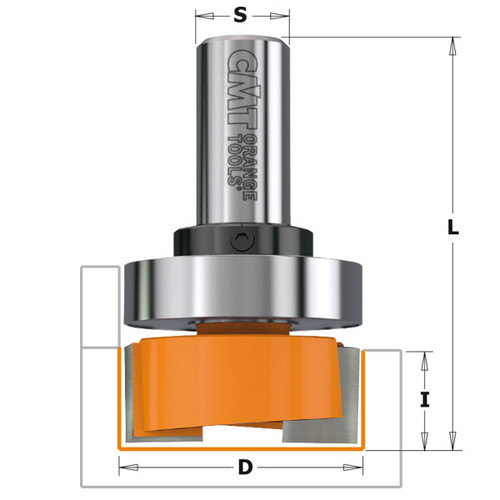 CMT 5/8" x 3/4" Carbide Tipped Mortising Router Bit with Bearing Guide