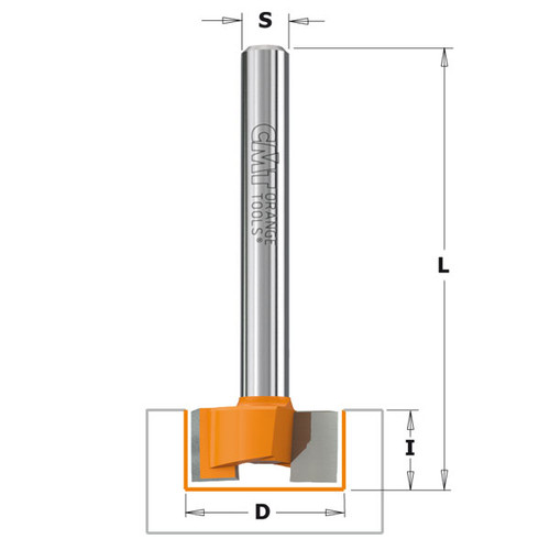 CMT 3/4" x 3/8" x 1/4" Shank Dado and Planer Bit
