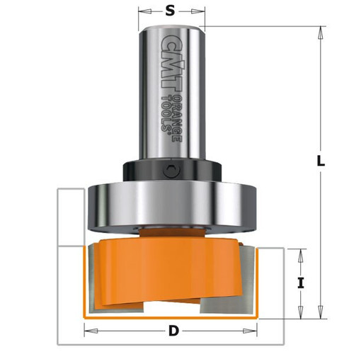 CMT 3/4" x 3/8" Dado and Planer Bit with Bearing Guide