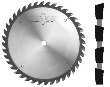 8" diameter x 5/8" bore x .125" Kerf x Alternate Top Bevel Grind