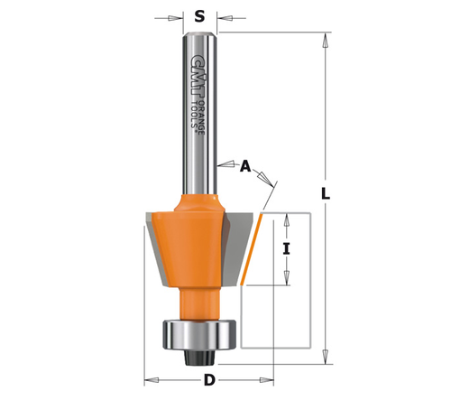 Non-Blocking Combination Trimmer Bit 47/64" x 7/16" 15°