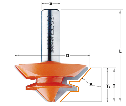 Lock Miter Router Bit 2" x 7/8"