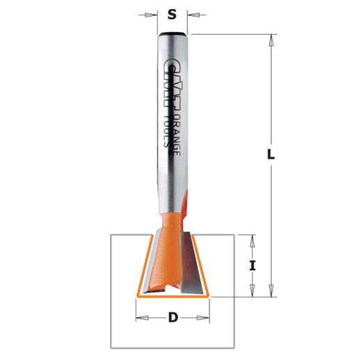 Dovetail Router Bit 5/16" x 3/4"