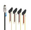 1M External Mini SAS HD SFF-8644 To 4 x SAS 29F with Molex Power