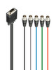 30CM VGA HD15M To 5 x BNC F Cable