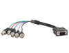30CM VGA HD15M To 5 x BNC F Cable