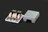 Shielded CAT6A Dual Port Surface Box