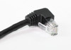 15CM Down Angle CAT6 UTP Extension Dongle in Black