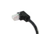 15CM Left Angle CAT6 UTP Extension Dongle in Black