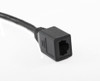 15CM Left Angle CAT6 UTP Extension Dongle in Black