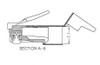 CAT6A/CAT7 8P8C Fully Shielded Connector for 22-23 AWG Solid Core Cable with OD 7.2mm to 8.2mm - 100 Pack