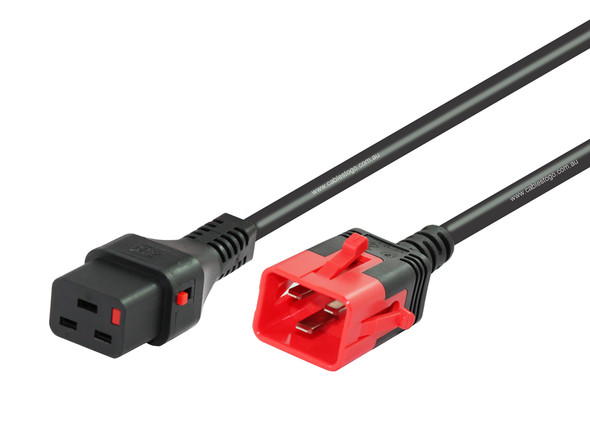 1M IEC C19 to IEC C20 with IEC Lock on both ends