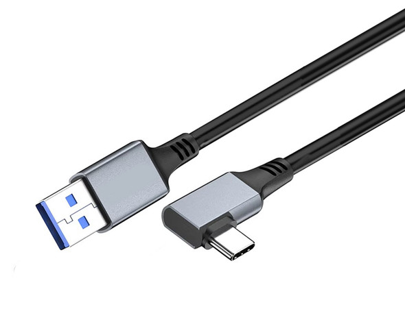 5M USB A to Type-C Braided VR Link Cable for VR Headsets supports 60W 5Gbps
