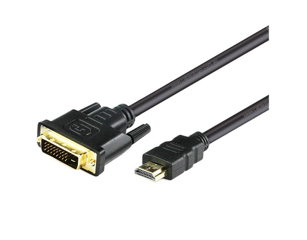 1M HDMI to DVI-D 24+1 Pin Bi-directional Cable