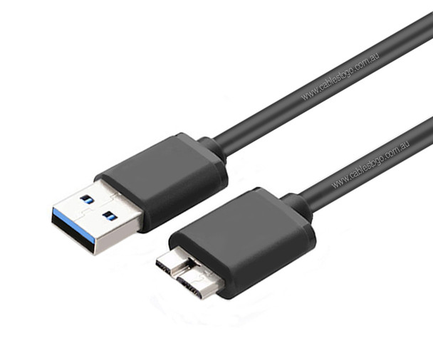 2M Black USB 3.0 AM to Micro BM Cable 5Gbps