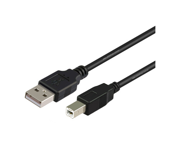 0.5M USB 2.0 AM to BM Cable in Black
