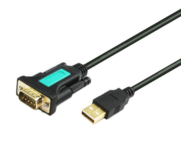 2M USB to DB9 Serial Cable With FTDI Chip for Win 10 and MAC
