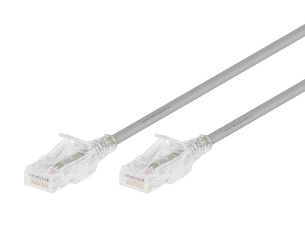 0.15M CAT6 Ultra Slim UTP Patch cable in Grey