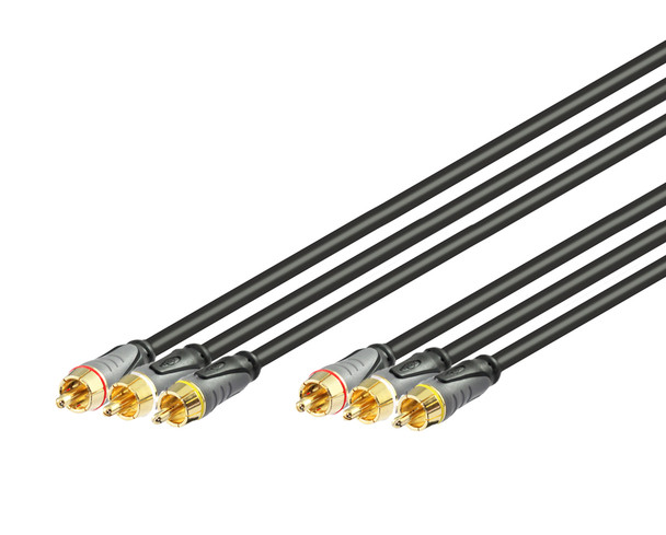 15M High Grade 3RCA to 3RCA AV Cable