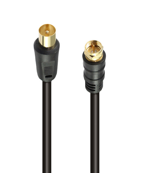 5M TV Antenna Cable PAL Male to F-Type Male