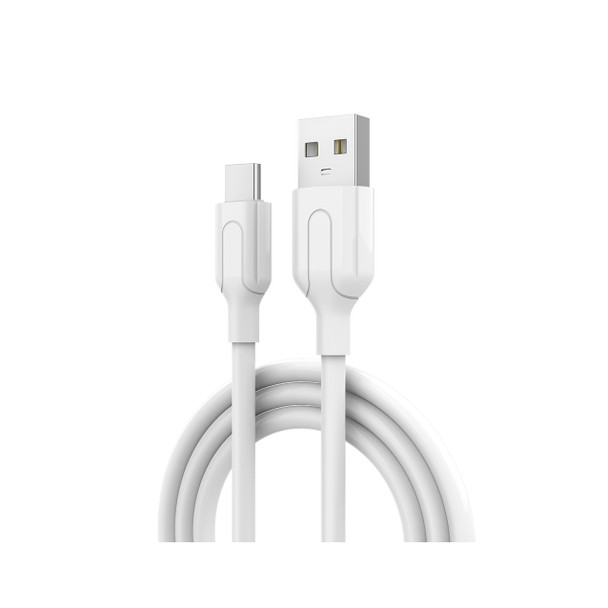 1M 5V 2.4A Quick Charging Type-C Cable in White
