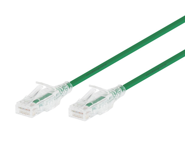 1M CAT6 Ultra Slim UTP Patch cable in Green