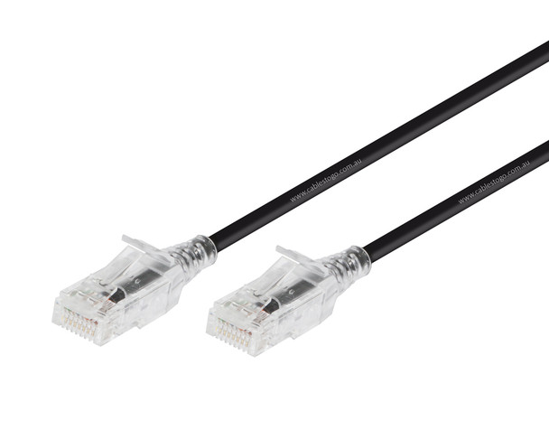 0.25M CAT6 Ultra Slim UTP Patch cable in Black