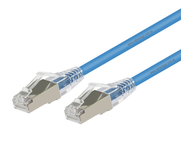 0.15M CAT6A S/FTP LSZH Cable in Blue