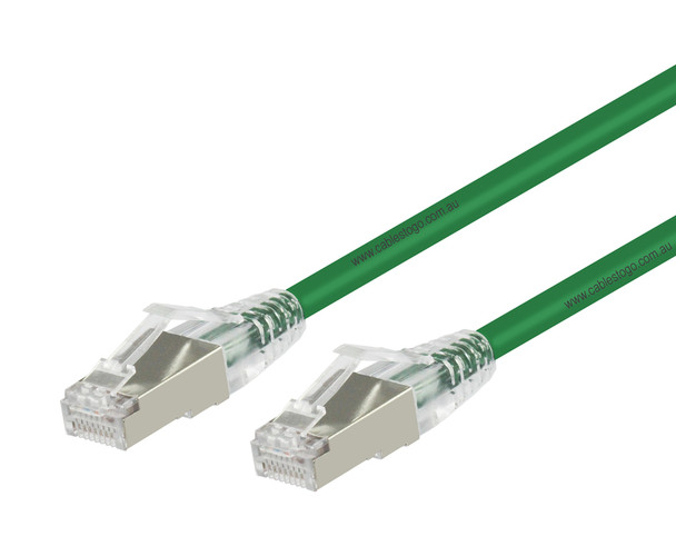 1.5M CAT6A S/FTP LSZH Cable in Green