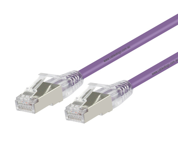 5M CAT6A S/FTP LSZH Cable in Purple