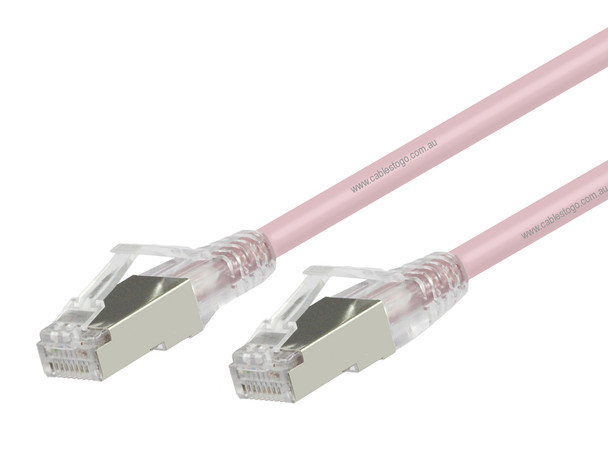 0.5M CAT6A S/FTP LSZH Cable in Pink