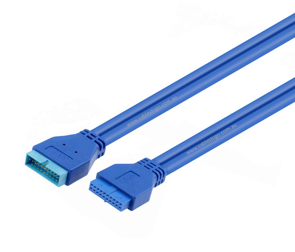 50CM USB 3.0 Motherboard 20pin M-F extension Cable