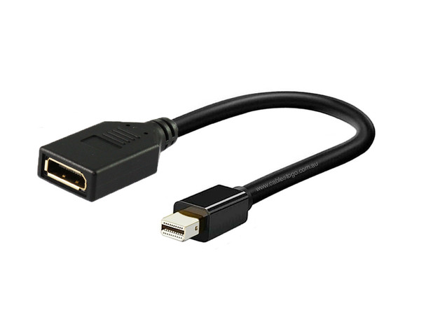 20CM Mini Displayport Male to Displayport Female Adaptor 4K@60Hz