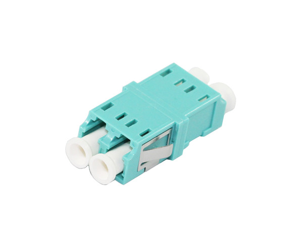 LC-LC OM4/OM3 Adaptor in Aqua, without Flange