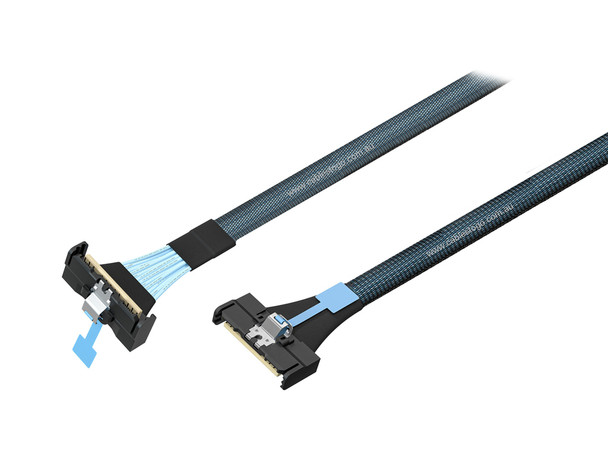 50CM MCIO8X to Right Angle MCIO8x Cable