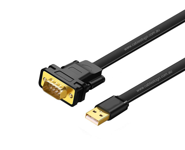3M USB to DB9M Serial Converter with FTDI Chip Supports Port Retention