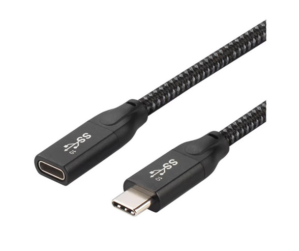 2M USB 3.2 GEN 2x2  Type-C M/F Extension Cable supports 100W PD, 4K@60Hz Video, 20Gbps Data Transfer