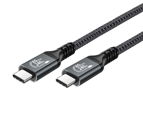 0.3M USB4 Cable supports 80Gb, 240W, 8K@60Hz Video
