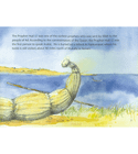 The Prophet Hud and the Storm – Illustrated Interior Page Showing a Boat by the Sea and the Story of Prophet Hud