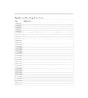 Ramadan Quran reading schedule and daily goal tracker worksheet