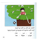 Interactive Arabic vocabulary activity page from Fardat Alhitha'a The Shoe