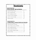 Muslim Sprouts Level B table of contents featuring Quran Stories and Islamic Beliefs units