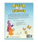 Muslim Sprouts Level B back cover describing the five-unit Islamic preschool curriculum