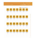 Arabic alphabet learning chart from Arabic Letters At Your Hands Booklet