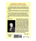 Back cover of Daughters of Another Path with author biography and book overview