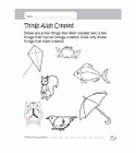 Things Allah Created educational coloring page for kids
